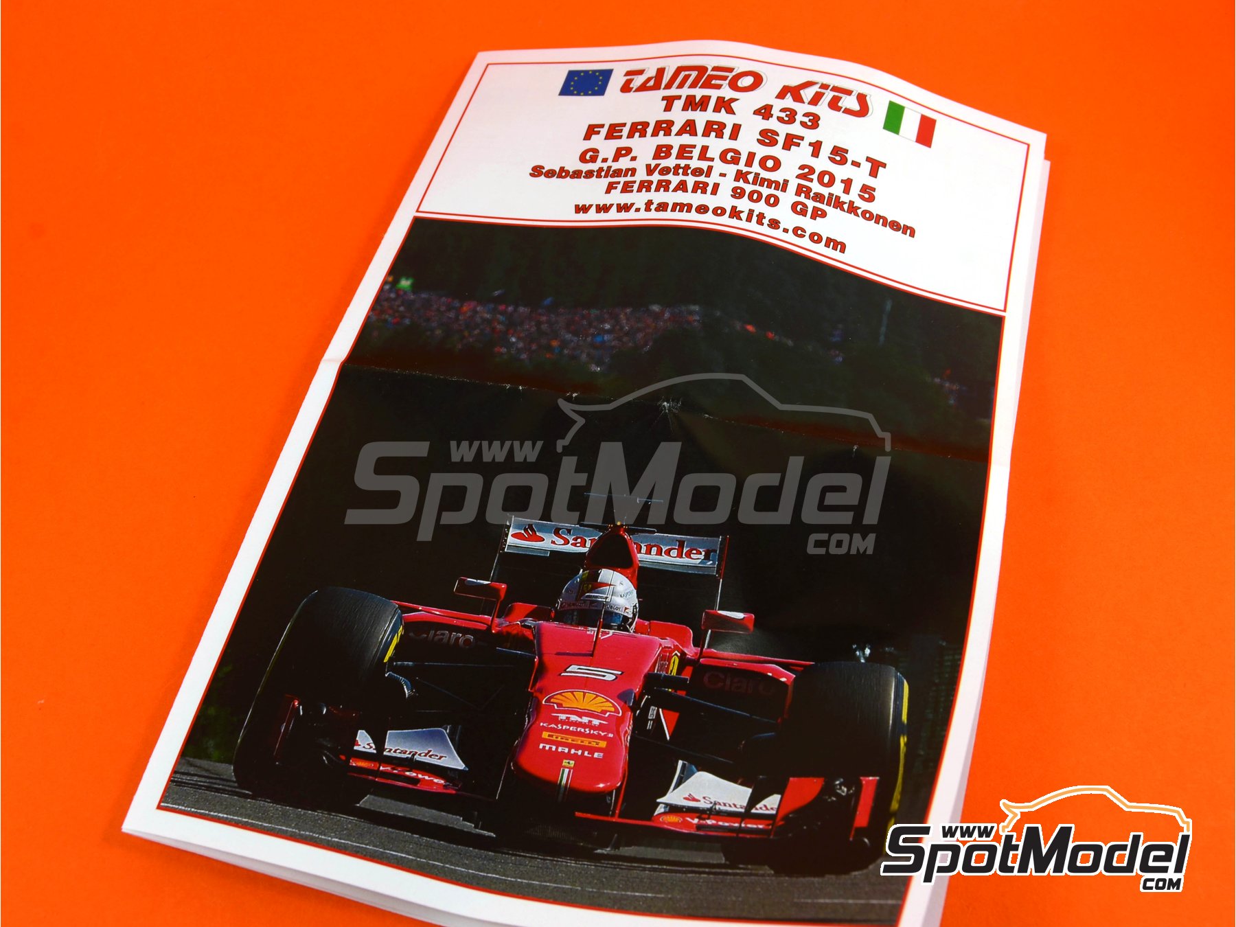 Tameo Kits TMK433: Car scale model kit 1/43 scale - Ferrari SF15-T
